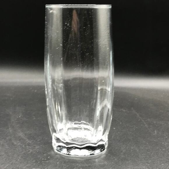 Vintage MCM Libbey Crisa Clear Beverage Glasses Ribbed Tumbler Glasses Set of 4 - Picture 4 of 6